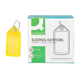 Q-connect Llavero Portaetiquetas Premium Color Amarillo Caja de 40 Unidades Precio: 18.58999956. SKU: B153Z2RJG7