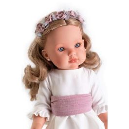Muñeca comunión bella rubia, con diadema y pendientes 45 cm Muñeca comunión bella rubia, con diadema y pendientes 45 cm