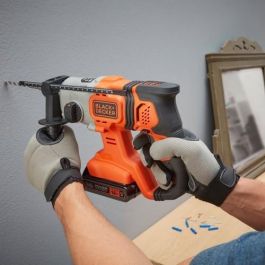 Black&Decker BCD900E2K Taladro Percutor Inalámbrico SDS Plus 18V con 2 Baterías 2.5Ah y Maletín