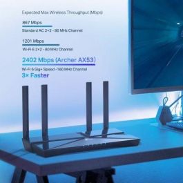 TP-LINK Archer AX53 Router Wi-Fi 6 Doble Banda 2402 Mbps Gigabit Ethernet Negro