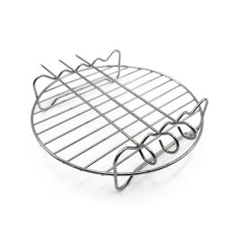 Inde Rejilla Redonda para Airfryer con 3 Pinchos, 19.5x19.5x5 cm (12 Unidades)
