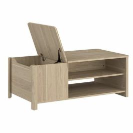 Parisot 0191TABA Mesa de centro rectangular BETTY, tablero de partículas recubierto de papel, roble, L110 x H42 x D60 cm