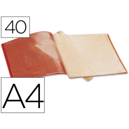 Liderpapel Carpeta Escaparate 37930 40 Fundas Polipropileno DIN A4 Roja Precio: 4.49999968. SKU: B1GKDWNXRW