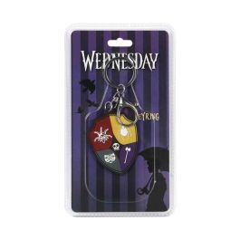 Karactermania Llavero Brand Miércoles Crest PVC Multicolor 5 x0,6 x6 cm