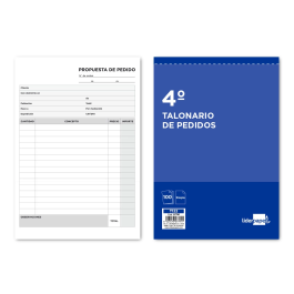 Liderpapel Talonario Pedidos Cuarto Original 122 Precio: 15.68999982. SKU: B13HA72J38