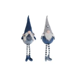 Figura DKD Home Decor Azul Gris 12 x 54 x 13 cm (2 Unidades)