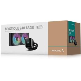 DeepCool MYSTIQUE 240 ARGB Refrigeración Líquida Todo en Uno, Radiador 240mm, Iluminación ARGB Negro