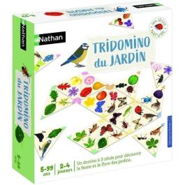 Nathan Juego de Aprendizaje Dominó Tridomino Du Jardin. Descubre y combina hojas, flores, frutas, insectos y pájaros. Juego educativo ilustrado. Precio: 27.50000033. SKU: S7178110