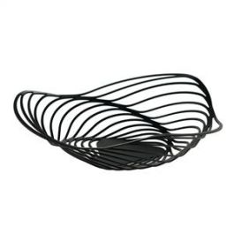 Alessi ACO03 B Trinity Cesto de Acero y Resina Negro 33cm - Frutero de Diseño por Adam Cornish Precio: 64.49999985. SKU: B1K8GSRGME