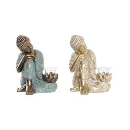 Figura Oriental DKD Home Decor Dorado Verde 14.5 x 23.7 x 17 cm (2 Unidades) Precio: 37.59000036. SKU: S3039664