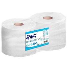 GC Bobina Industrial Gofrado Celulosa 2 Capas 1500-450M, 230 mm x Ø76 mm, Pack 2 Unidades, Blanco Precio: 31.50000018. SKU: S8408252