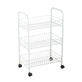 Confortime Verdulero de Metal Blanco, 3 Pisos, 62 cm Alto (6 Unidades) Confortime Verdulero de Metal Blanco, 3 Pisos, 62 cm Alto (6 Unidades)