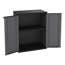 Terry Armario J-base 268, Polipropileno, Gris oscuro, 1 balda regulable, Cierre con candado, 68x37.5x85 cm