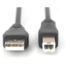 DIGITUS USB 2.0 Anschlusskabel Typ A -A St/St 0.5m. sw