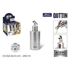 Aceitera de acero inoxidable 250 ml con tapón Quttin - Inde (12 Unidades) Precio: 59.89000028. SKU: B136AF55TV