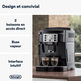 DELONGHI ECAM22.140.B MAGNIFICA Cafetera automática con molinillo - Negro