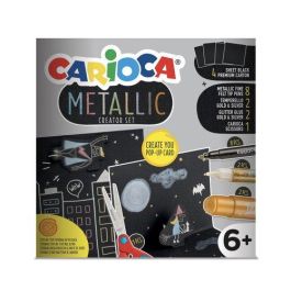 Carioca Set de dibujo Metallic Pop Up Card Creator 3D 17 piezas: 8 rotuladores, 2 témperas, 2 pegamentos, tijeras y cartulinas Precio: 14.49999991. SKU: B1CYQ3ZGX4