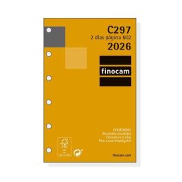 Finocam C297 602-73x114 mm 2Dp Recambio Anual para Agenda de Anillas Classic 2026, con Esquinas Microperforadas Precio: 5.98999973. SKU: B19E99BMLE