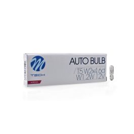 Lámpara M-Tech 12 V-1.2 W T5 | 10 Unidades MTECZ29 Lámpara M-Tech 12 V-1.2 W T5 | 10 Unidades MTECZ29
