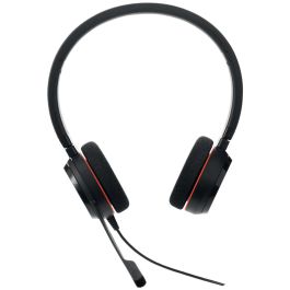 Jabra Evolve 20 SE MS Stereo Auriculares Diadema con Cable USB para Oficina/Centro Llamadas, Certificado Microsoft Teams