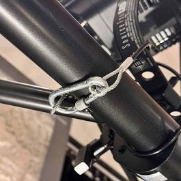 Edm Mosquetón bombero con seguro, msq02, acero galvanizado, 8 x 80 mm