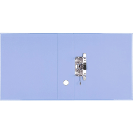 Liderpapel Archivador de Palanca A4 Forrado Celeste, Lomo 80mm, Compresor Metálico