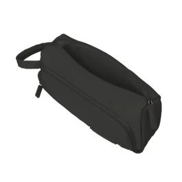 Liderpapel Estuche Portatodo Minibag Negro 2 Cremalleras, 2 Compartimentos, 90x210x75 mm