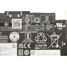 Lenovo Internal lithium-ion battery, 39.3Wh capacity, 3-cell configuration, compatible with Lenovo ThinkPad T14 Gen 4 laptops. Lenovo Internal lithium-ion battery, 39.3Wh capacity, 3-cell configuration, compatible with Lenovo ThinkPad T14 Gen 4 laptops.