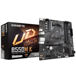 Gigabyte B550M K Placa Base AMD B550 Socket AM4 Micro ATX, DDR4, PCIe 4.0, Dual M.2 NVMe, HDMI, DisplayPort, LAN GbE, Smart Fan 5 Precio: 87.5000005. SKU: S5621642
