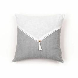 Today TOD1700240999416 Cojín HOY CHARME Textura Slub y Chambray con Pompones Capucune 40x40 cm Today TOD1700240999416 Cojín HOY CHARME Textura Slub y Chambray con Pompones Capucune 40x40 cm