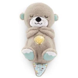 Mattel Peluche Nutria Relajación Hora de Dormir, Sonidos Relajantes y Movimiento Barriga para Bebés desde 1 Mes, Pilas AA Incluidas