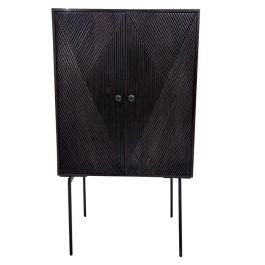 Aparador Moderno DKD Home Decor Marron Oscuro Negro 43 x 153.5 x 84 cm