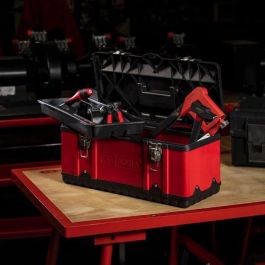 KS TOOLS Caja de Herramientas Desmontable Bimaterial Metal y PVC 47x23.8x20.3cm, Carga 30kg, Tapa Antideslizante y Cierre Metálico KS TOOLS Caja de Herramientas Desmontable Bimaterial Metal y PVC 47x23.8x20.3cm, Carga 30kg, Tapa Antideslizante y Cierre Metálico