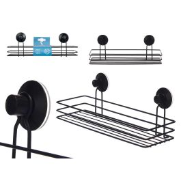 Soporte Ducha Metal Negro Rectang Bajo Ventosa Berilo 35X13CM (12 Unidades) Precio: 73.50000042. SKU: B1D27CJZ3H