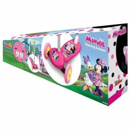 Stamp Minnie Scooter Dirección Twist de 3 Ruedas, Estable, Antideslizante, Rodamiento ABEC 5, Freno Trasero, Niña +2 Años