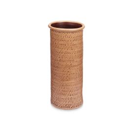 Giftdecor Paraguero Cerámica Puntos 50 cm Marrón 23x23x50 cm