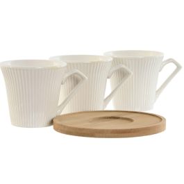 Cafe Basicos DKD Home Decor Blanco 6.5 x 6 x 8.5 cm Set de 6 Cafe Basicos DKD Home Decor Blanco 6.5 x 6 x 8.5 cm Set de 6