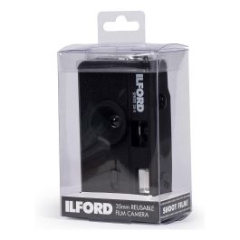 Ilford Sprite 35 II - Cámara Analógica Compacta de 35 mm, ISO 200-800, Lente Gran Angular 31 mm, Enfoque desde 1 m, Color Negro