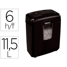 Fellowes Destructora LX-25M Capacidad 6 Hojas, Partículas P-4, Clips y Tarjetas, Papelera 11,5L Precio: 90.79000018. SKU: B158RWYF3T