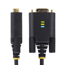 StarTech.com 10FT/3M Cable Adaptador USB a Serie, USB a DB9 RS232, 3 Metros, Negro, FTDI, Tornillos Intercambiables