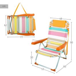 Silla de Playa Aktive 48 x 90 x 60 cm