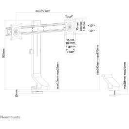 Soporte de Mesa para Pantalla Neomounts FPMA-D860DBLACK