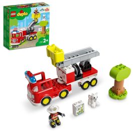 LEGO 10969 Camión de Bomberos DUPLO Rescate, Set de Construcción con Gato y Bombero, Luces y Sirena, para Preescolares +2 Años Precio: 30.79000001. SKU: S7178121