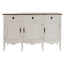 Buffet Tradicional DKD Home Decor Blanco Marron Oscuro 45 x 90 x 140 cm