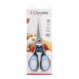 Tijeras de Cocina 3 Claveles 8" Acero Inoxidable