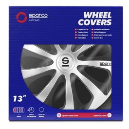 Tapacubos Sicilia Bicolor 13" Plata-Negro Spc 4 Unidades Cs5 SPC1373SVBK Tapacubos Sicilia Bicolor 13" Plata-Negro Spc 4 Unidades Cs5 SPC1373SVBK