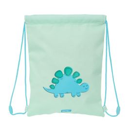 Bolsa Mochila con Cuerdas Safta Dino Verde 26 x 34 x 1 cm