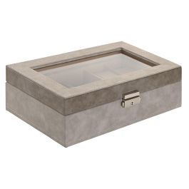 Joyero Tradicional DKD Home Decor Gris Marron 16.5 x 8 x 25.00. cm Joyero Tradicional DKD Home Decor Gris Marron 16.5 x 8 x 25.00. cm