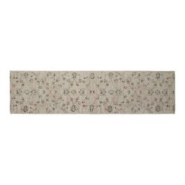 DKD Home Decor Alfombra de Pasillo Árabe Lucy Beige de Algodón y Chenilla 240 x 60 cm
