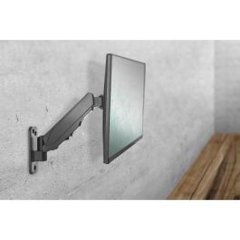 DIGITUS Soporte de Monitor Universal con Gas, Montaje en Pared, 1 Pantalla (17-32"), VESA 100x100, Ajustable, Negro